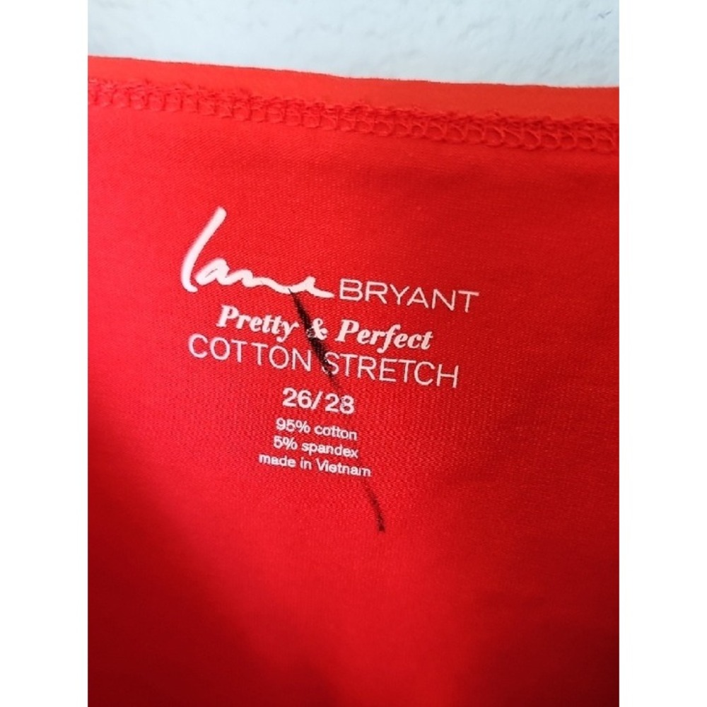 Lane Bryant Vibrant Red Scoop Neck Stretch Cami Layering Tank NWOT Size 26/28 - Picture 4 of 5
